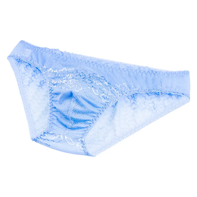 New Hot Men Sexy Briefs Sissy Pouch Panties Fashion Shorts Pants Lingerie Lace Men's Breathable Underwear Underwear Gays — image 14