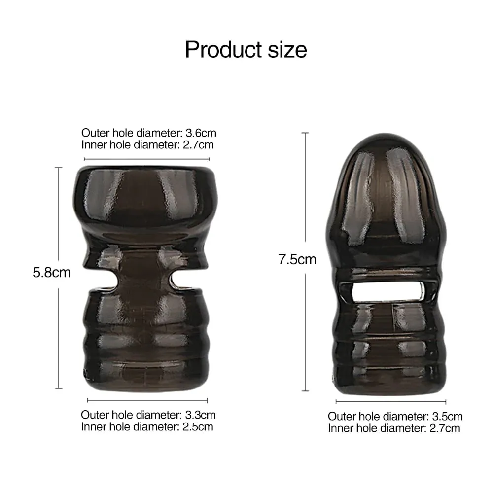 Anel peniano para ampliação do pênis, preservativo masculino, manga para casais, bloqueio de massagem, sêmen, atraso na ejaculação, pau, brinquedos sexuais para homens — image 6