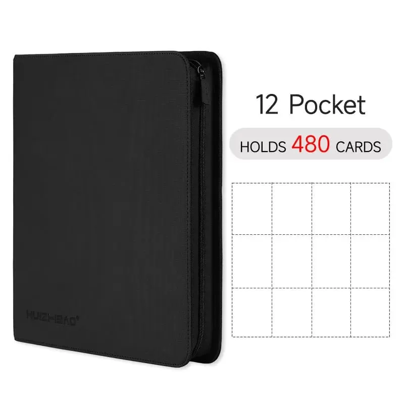 9/12 Pocket Zipper Card Binder Trading card album Durable Side Loading Card for mtg tcg for pokemon for yugioh for football — image 17