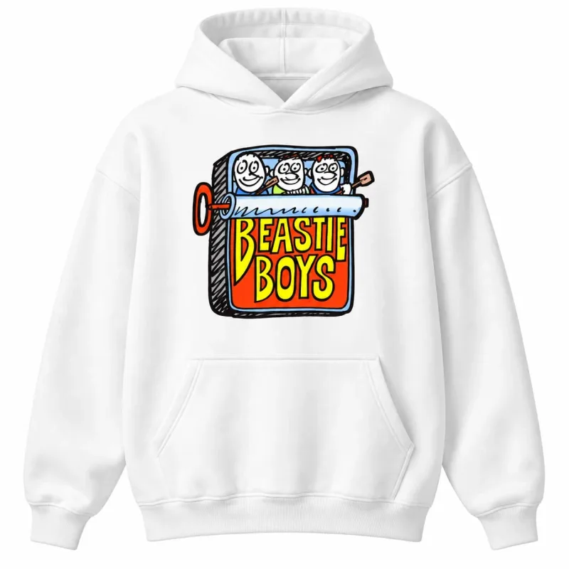 Beastie Boys Hip Hop Musik Vintage Design Luvtröja herr Höst Vinter Casual Damtröja med luva Unisex bomullsrock Topp — image 2