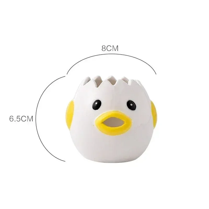 Funny Small Chick Separator Suitable Eggs Yolk White Separator Ceramics Creative Cartoon Eggs Kitchen Tools Home Cook Accessory — image 7