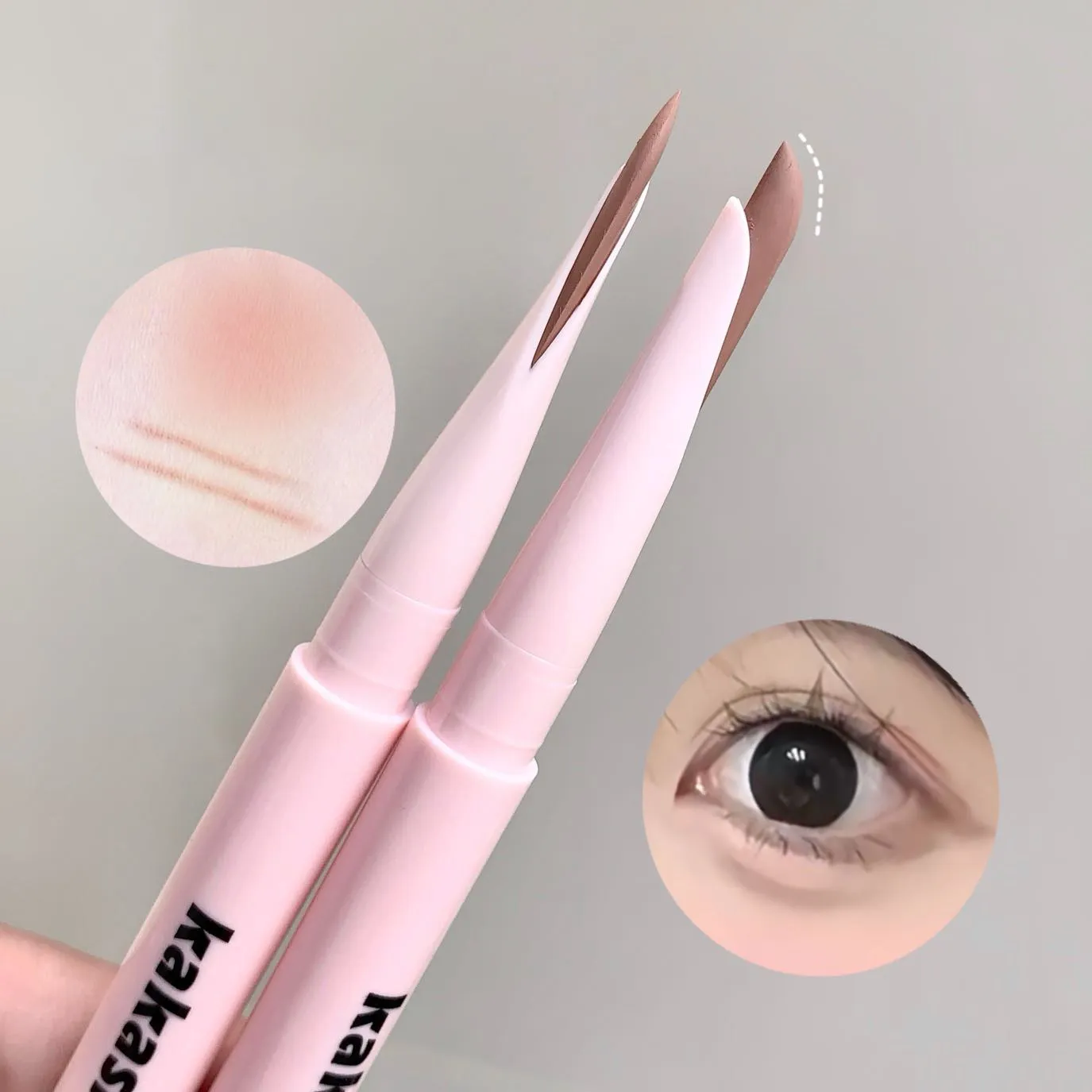Half Moon Shaped Double Headed Sleeping Silkworm Silk Eyeliner Pen Diamond Glitter Matte Aegyosal Pen Brightening Cream Eye S — image 6