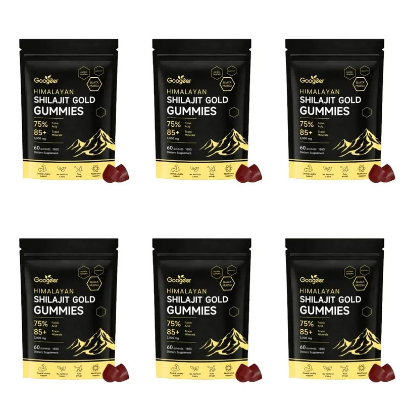 Himalayan Shilajit Gold 60 Gummies Minerals Formula suporta aumento de energia e vitalidade corporal Suplemento dietético nutricional natural — image 12