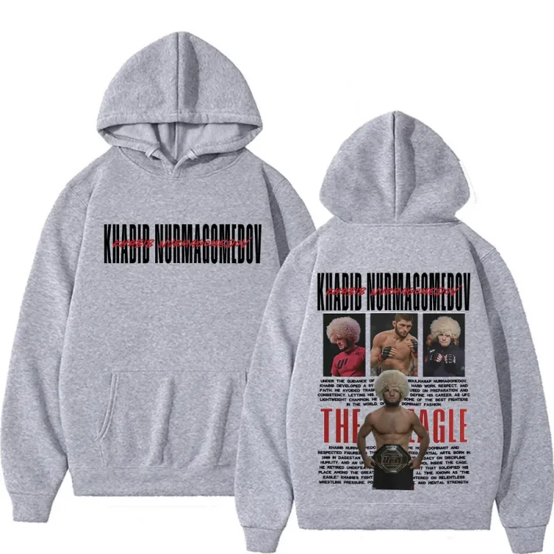 Khabib Nurmagomedov A ÁGUIA Merch Moletom Roupas Masculinas Harajuku Clássico Oversized Hoodies Lã de Alta Qualidade Aconchegante Moletom Com Capuz — image 5