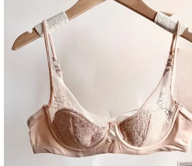 Elegant Lace Lingerie Set Women Soft Underwire Thin Cup Push‑Up Bra Panty Suit For Small Bust Size 32‑38 Daily Home Underwear