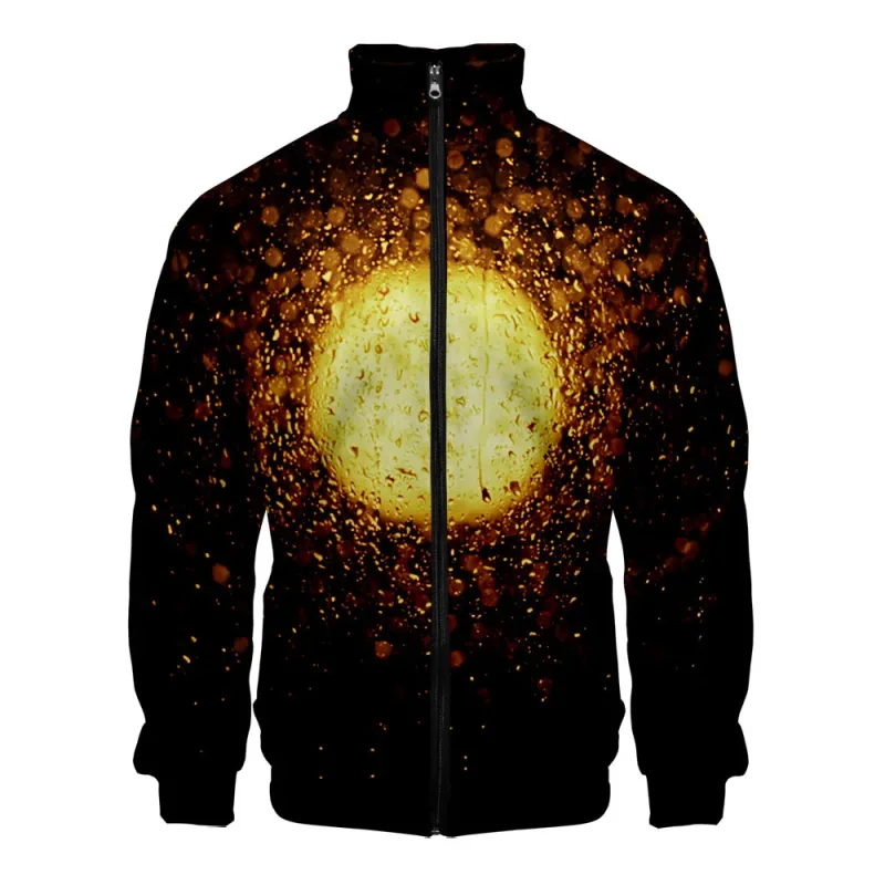 Harajuku Popular Rain 3D Print Zipper Raglan Jacket Windbreaker Boys/Girls Comfortable Stand Collar Jackets Coats — image 16