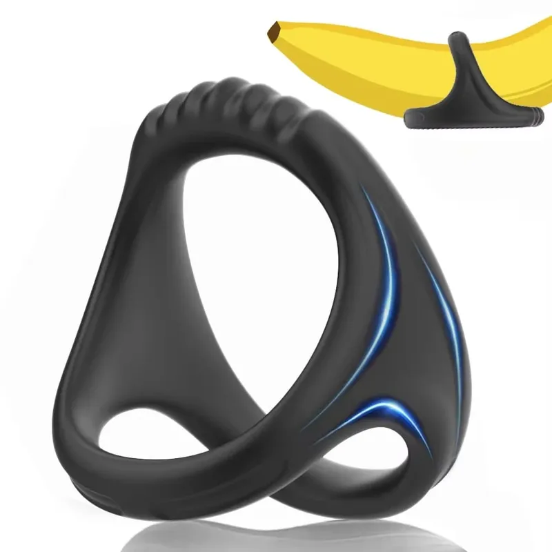 Silicone Penis Ring Ejaculation Delay Cock Rings Dick Erection Cockring Male Chastity Adult Sex Toys For Men Lock Sperm Trainer