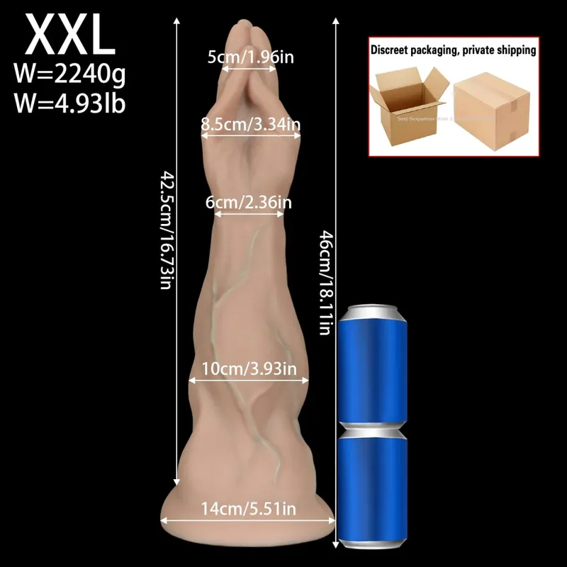 Malaking Silicone Foot Butt Plug Makapal Leg Dildo Malaking Anal Plug Anal Expander Masturbator Anus Dilator Sex Toys Pang-adultong Laruang Sex Shop — image 13