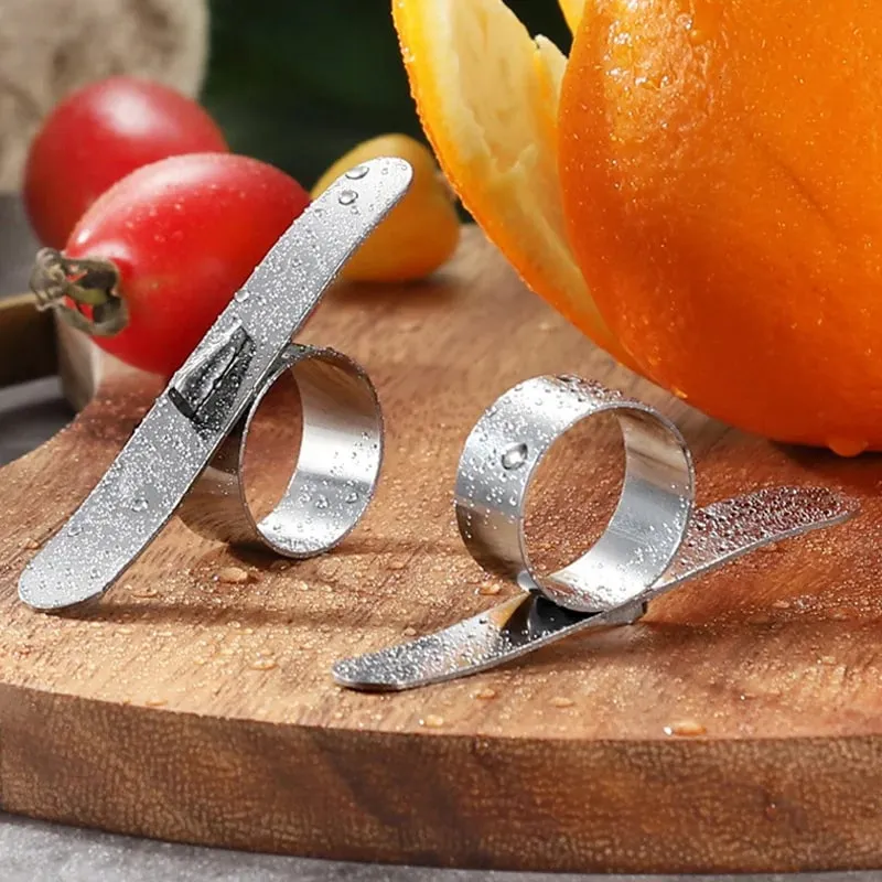 Stainless Steel Lemon & Orange Peeler - Dual-Purpose Citrus Fruit Knife Kitchen Gadget Bar Accessory Versatile Kitchen Tool — image 6