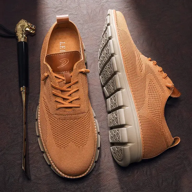 Stylish Oxfords Fashion Formal Business Urban Breathable Shoes for Male Non Slip Dress Sneakers for Man Men Casual Shoes Breeze — image 2