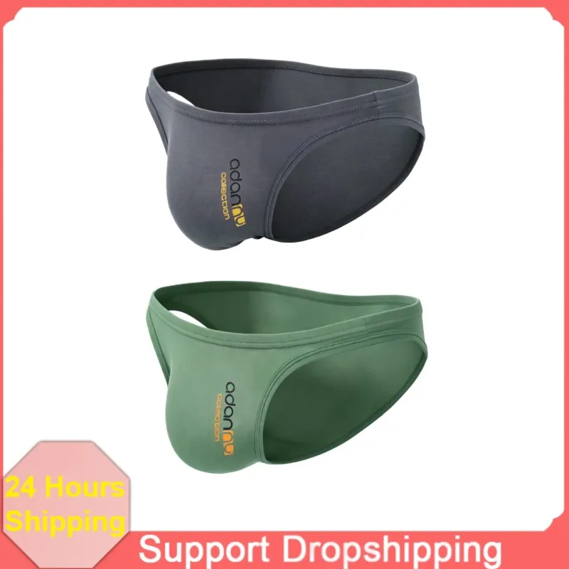 Men Modal Low‑Rise Briefs Sexy Solid Color Simple Triangle Underwear Sports Breathable Comfortable Male Panties — image 2