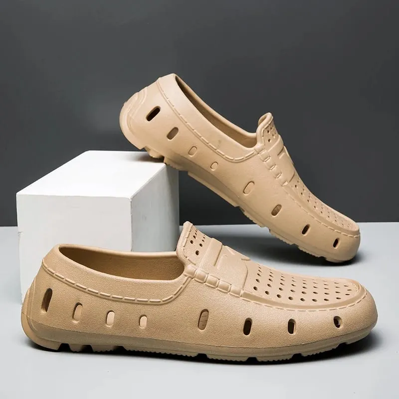 Bekväma loafers för män Skor Läderskor Halkfria körskor Fritidsskor Eva Tofflor Halkfria skor Stor storlek 46 — image 9