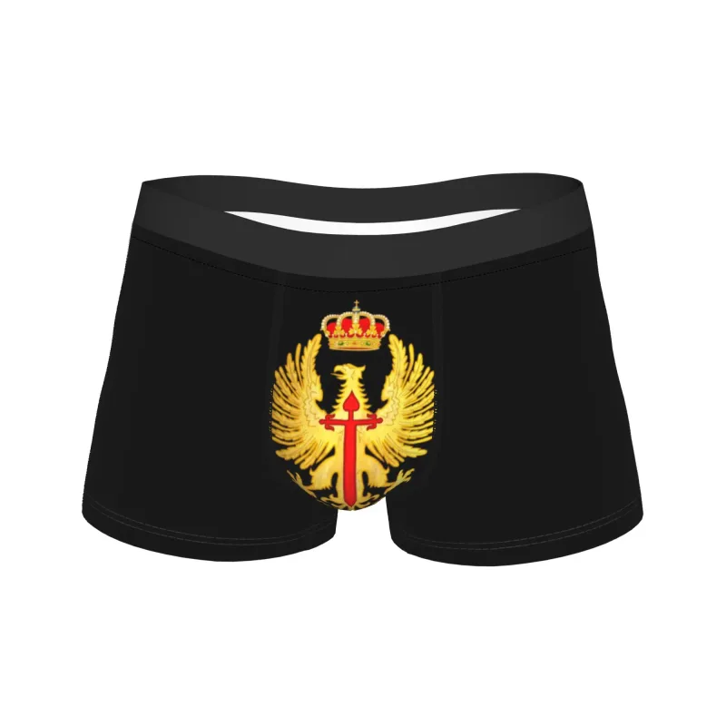 Flag of Spain Plus Emblem Civil Guard Men's Underwear Spanish Boxer Briefs Shorts Panties Funny Soft Underpants for Male S-XXL — image 8