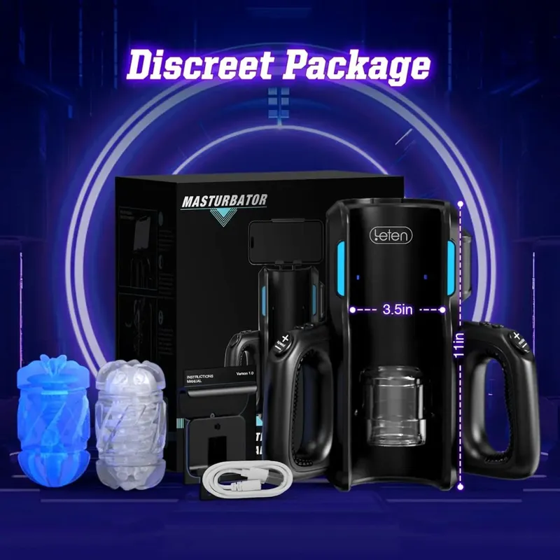 Leten THRUSTING-PRO Thrusting High Speed Male Masturbator Machine Automatic Telescopic Vagina Masturbation Cup Sex Toy For Men — image 6