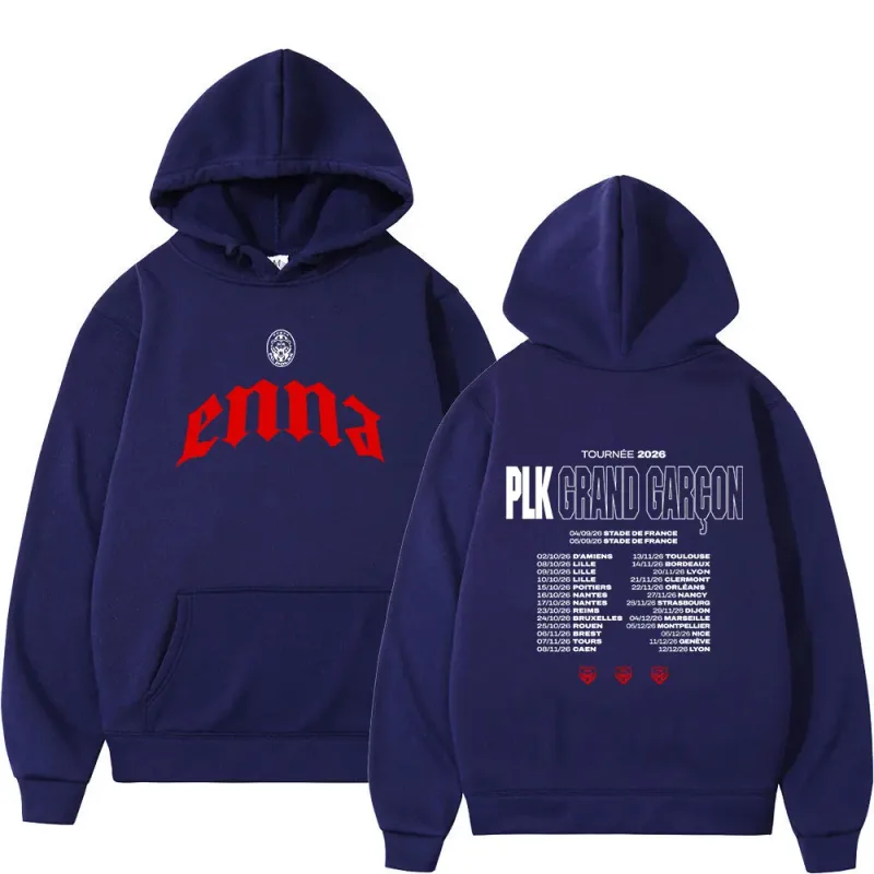Rapper PLK Grand Garcon 2026 Tour Merch Hoodies Kasuotang Panlalaking Pambabae Fashion Hip Hop Pullovers Long Sweatshirts Streetwear
