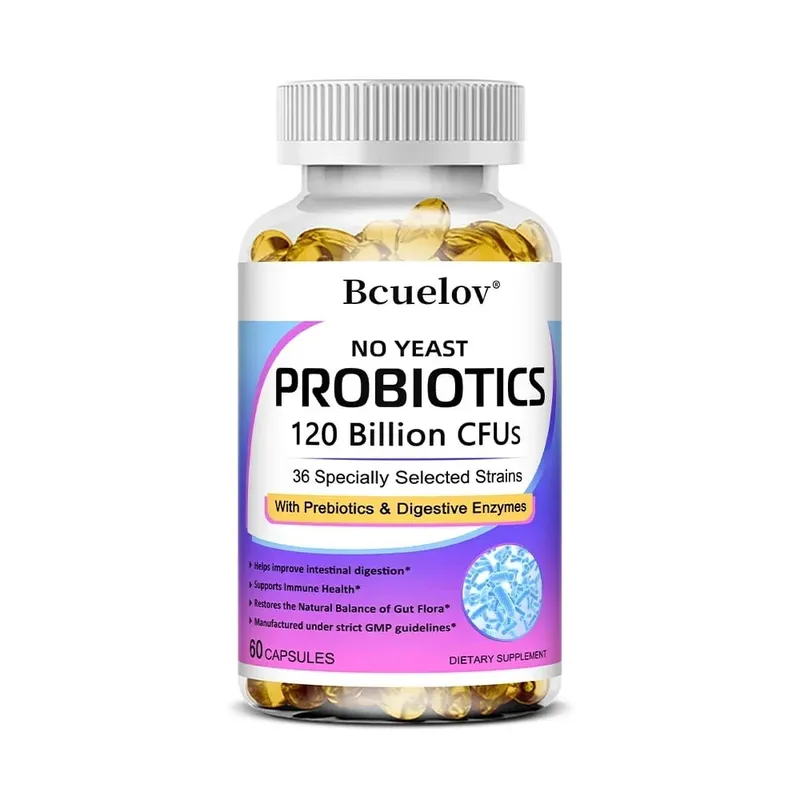 Ang Probiotics 120 Billion CFU na may Prebiotics at Digestive Enzymes ay sumusuporta sa Digestion Gut Flora Bloating Relief at Immune Health — image 11