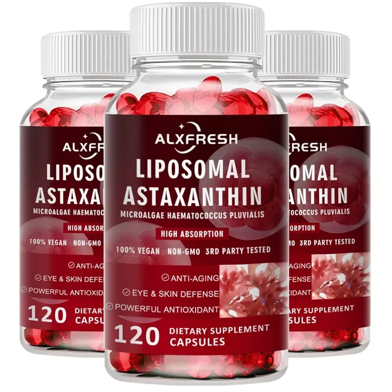Astaxanthin Capsules For Skin Health Delay Aging Relieve Eye Fatigue Protect Vision Enhance Endurance Promote Exercise Recovery