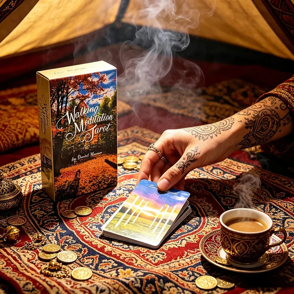 Walking Meditation Tarot Deck 78 Cards Forest Nature Tarot Cards Divination Meditation Spiritual Guidance Gift For Tarot Lovers — image 3