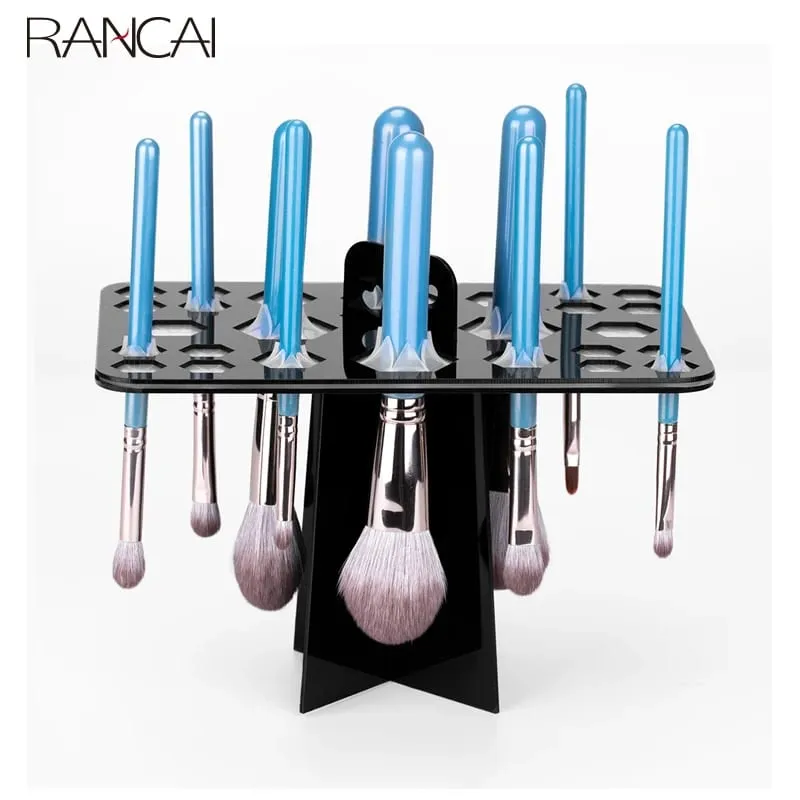 14/26/28 Holes Stand Makeup Brush Organizer Stand Tree Dry Brush Holder Brushes Accessories Comestic Brushes Aside Hang Tool — image 1