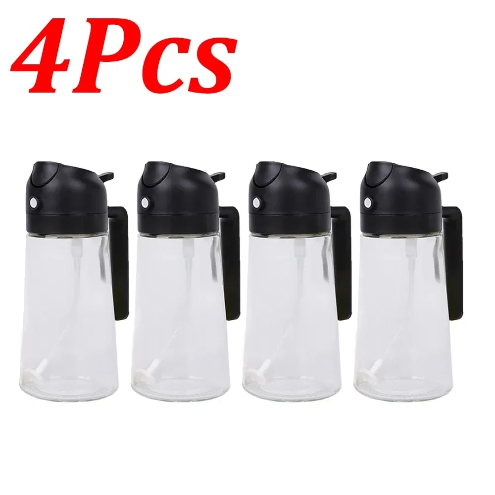 Pulvérisateur d'huile d'olive en plastique 500ml 2 en 1, 1 à 4 pièces, pulvérisateur d'huile de cuisson pour friteuse à Air de cuisine, cuisson de salade, grillades BBQ — image 19