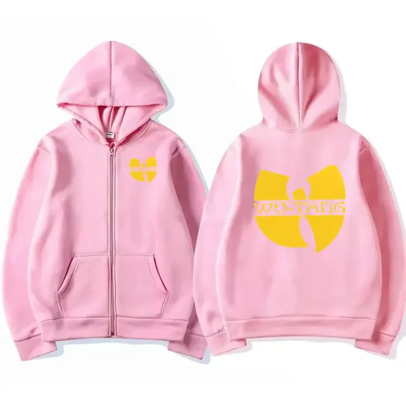 Hip Hop Années 90 Wu Clan T-tangs Graphics Hoodie Kalalakihan Women's punk Zip Up Jacket Mahabang manggas Fleece gothic Coat Maluwag na streetwear — image 5