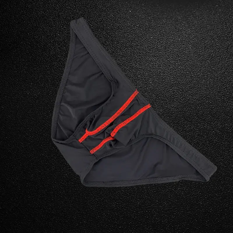 Herrbyxor Ice Silk Ultra Tunna Underkläder Sexiga U Bulge Pouch Man Trosor Elastisk Komfort Snabbtorkande Trosor Kalsonger — image 2