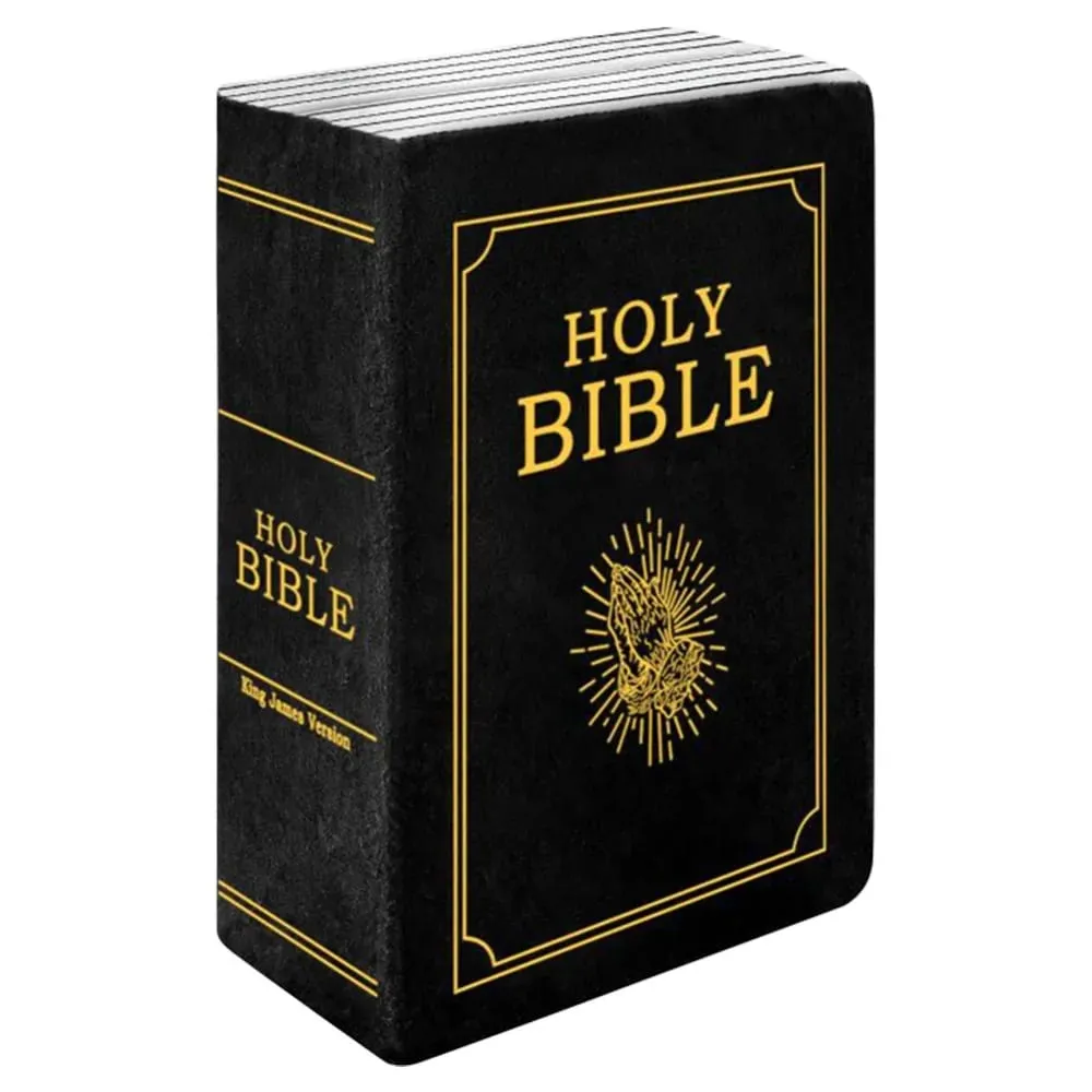Living Room Realistic Looking Bible Pillow Plush Toy Sofa Cushion Bible Throw Pillow Cutest Home Decor Bible Cushion Bedroom