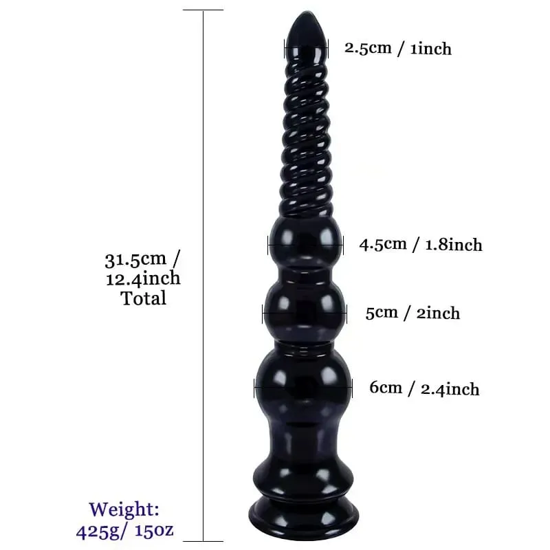 Big Thread Anal Plug Dildos For Men Butt Plug Adult Sex Toys for Women Men Prostate Massage Vaginal Spiral Anal Stimulation — image 3
