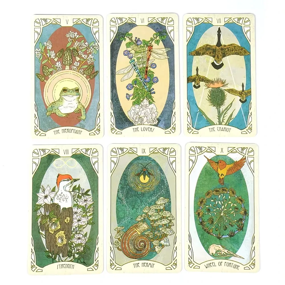 Forager'S Daughter Tarot Divination Set Inspired By Nature And Imbued With Rich Symbolism 83 Cards No Paper Guidebook