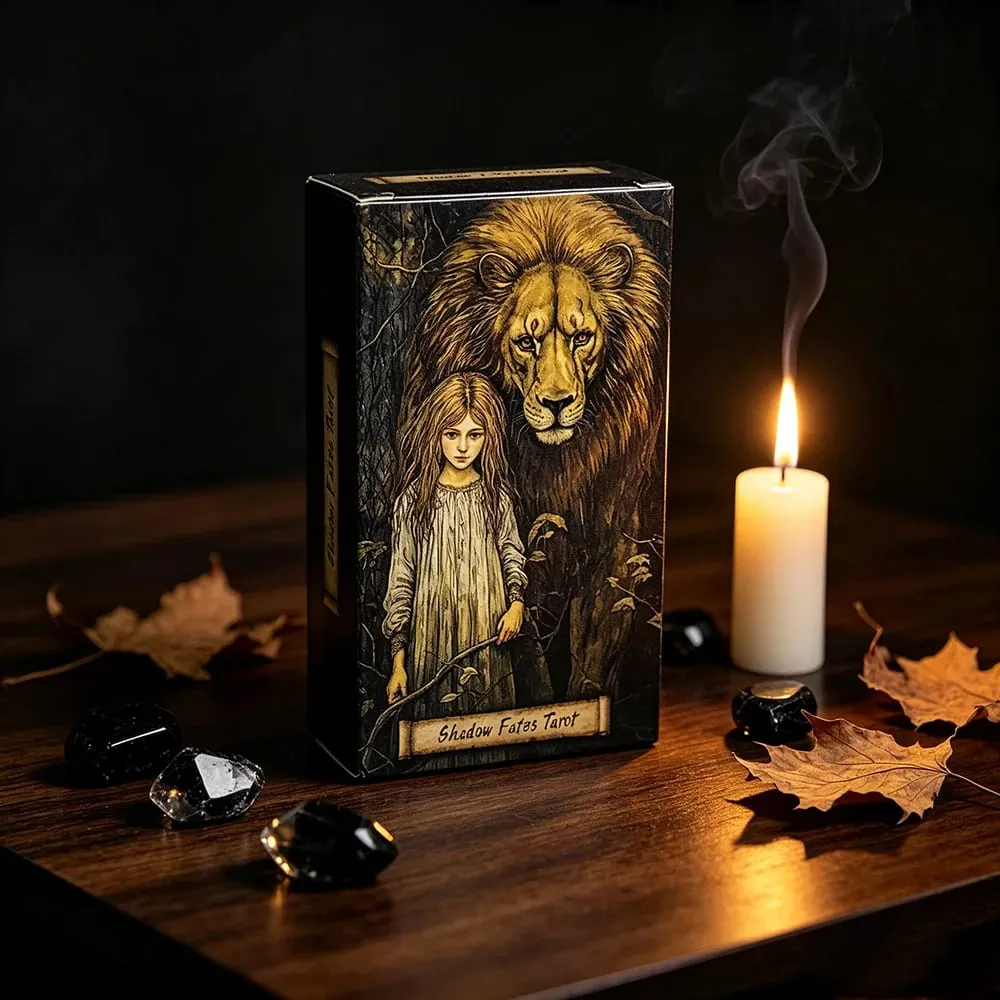 Shadow Fates Tarot Deck - 78 Cards Meditation Divination Cards for Self-Reflection & Spiritual Growth Ideal for Introverts