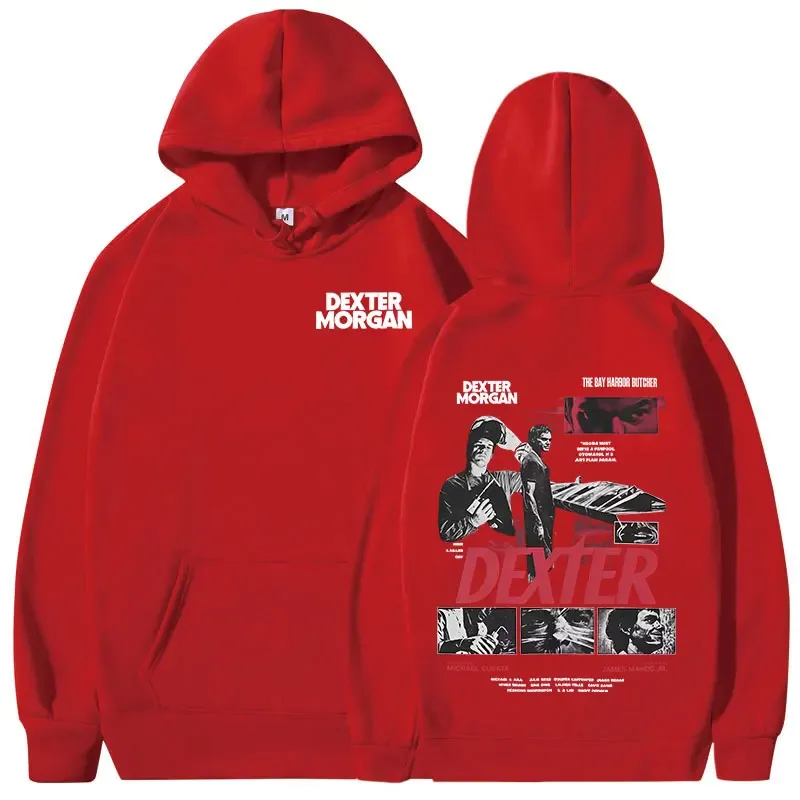 TV Play Dexter Morgan Graphic Hoodies Men's Women Clothing Casual Vintage Hooded Sweatshirts Fashion Gothic Oversized Pullovers — image 7