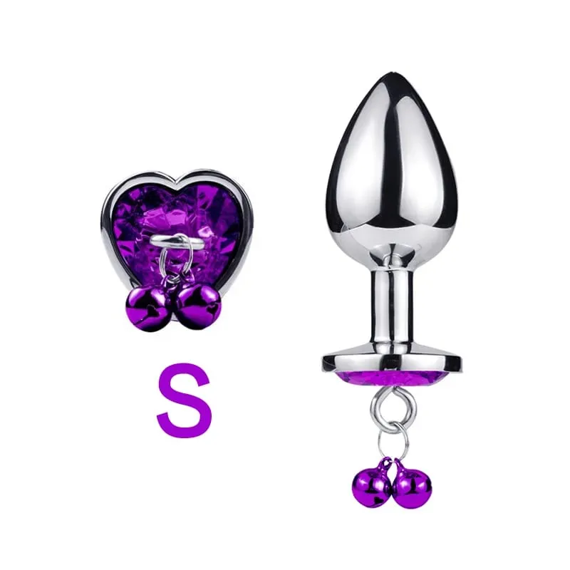 3 Sizes Metal Bell-shaped Anal Plug Traction Chain Anal Massage Prostate Stimulation Massage Tools Adult Sex Toys For Couples