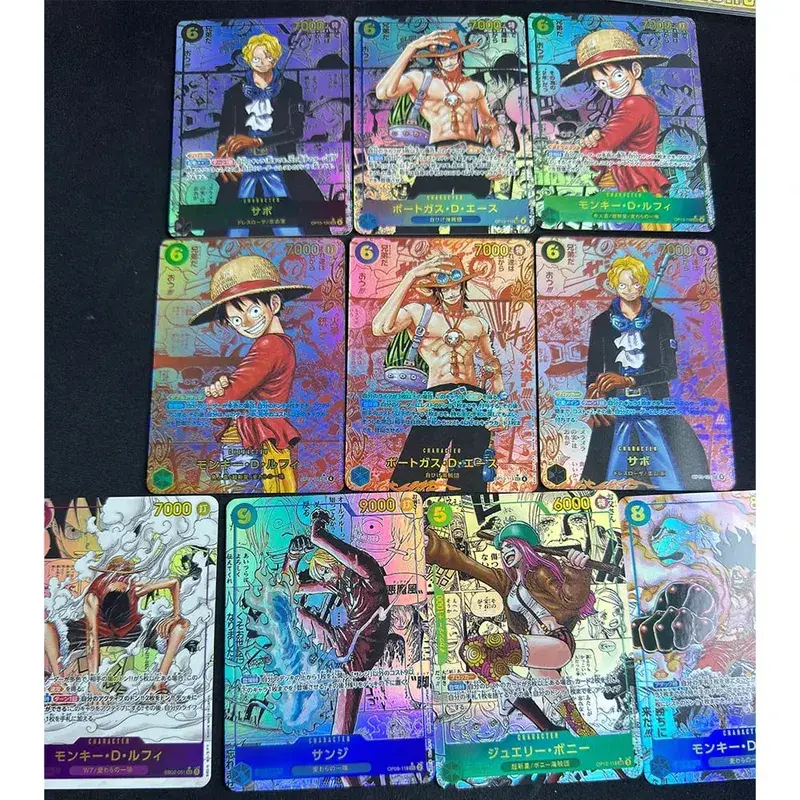 ONE PIECE Roronoa Zoro Monkey D. Luffy DIY Hjemmelavet samlingskort engelsk japansk version Legetøj Julefødselsdagsgave — image 12