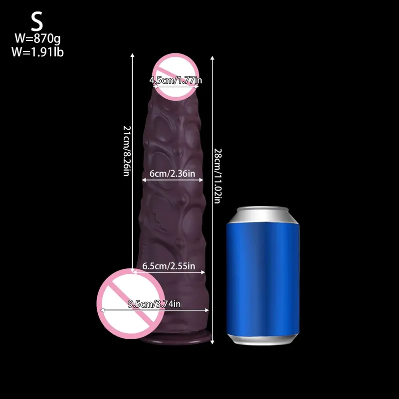 Ultra large and thick Realistic Dildo Anal Plug Horse Penis Long Butt Plug Anus Expansion Stimulator Anal Sex Toys for Woman Men — image 9