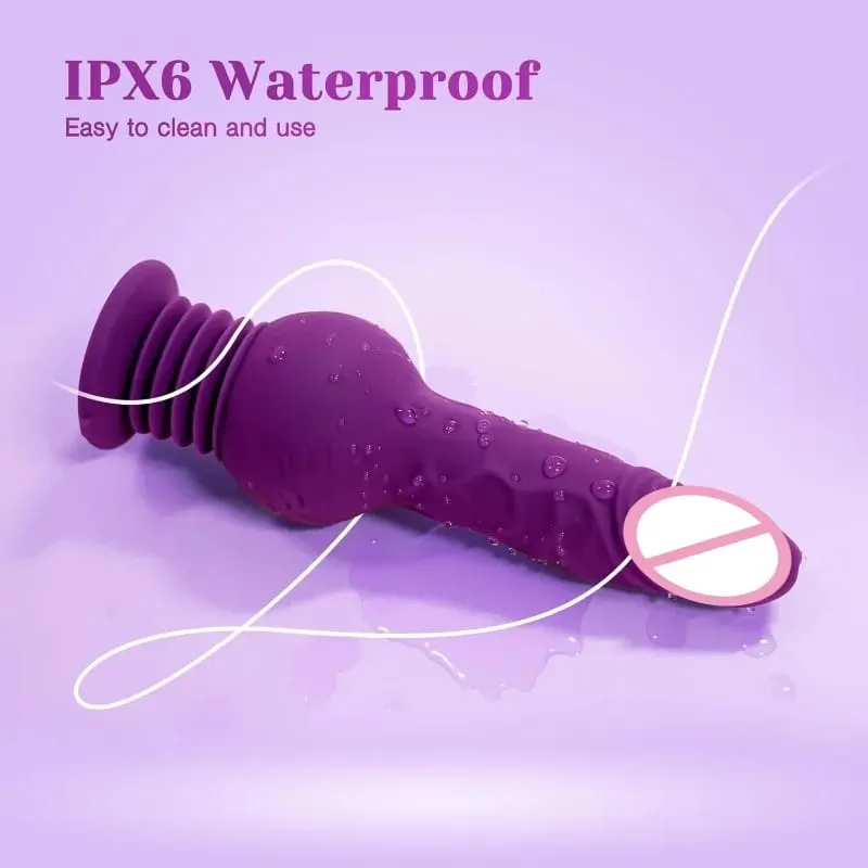 9.29 Inch Realistic Dildos Pagtulak Dildo Vibrator G-Spot Anal Stimulation 10 Vibrating Mode Mga Laruan na Pang-adulto Mga Laruan para sa Babae — image 6
