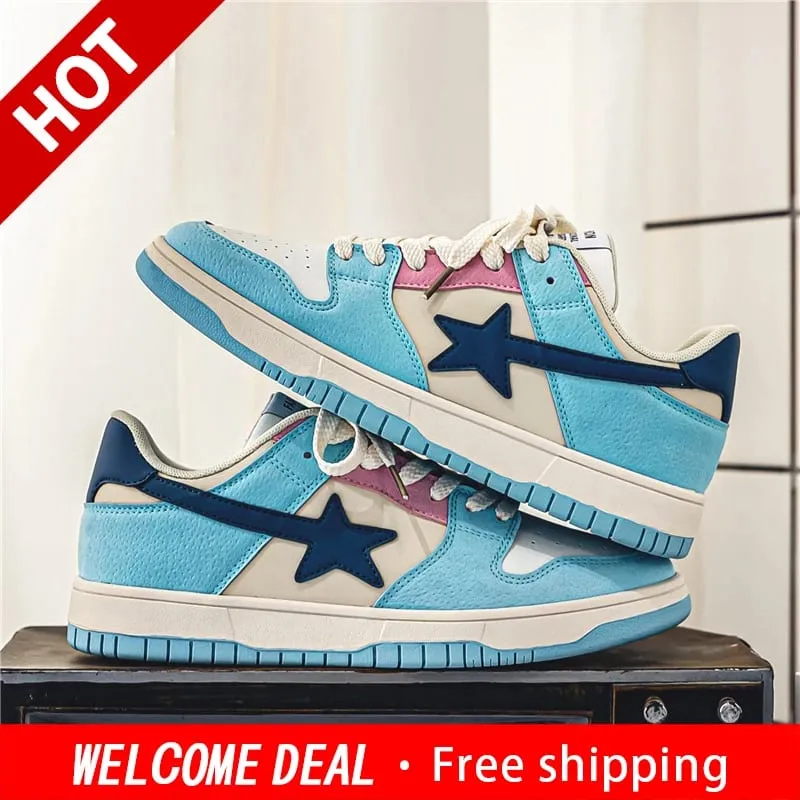 Men Women Classic Skateboard Shoes Casual Sneakers Flat Non‑Slip Breathable Fashion Street Style Board Shoes for Daily Outdoor W — image 3