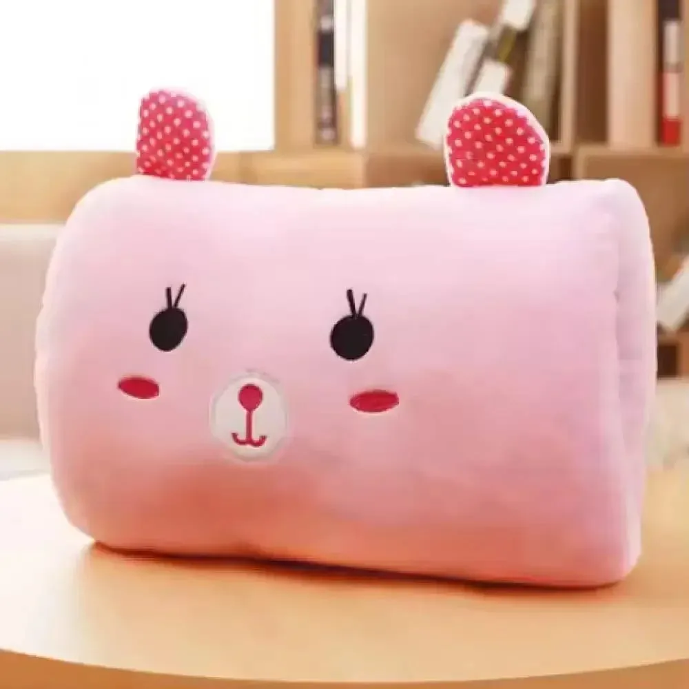 Creative Cushion Hand-Warming Plush Gift Pink Bear Children's Plush Pillow Hand-Warming Gloves Adult Cartoon Nap Pillow — image 7