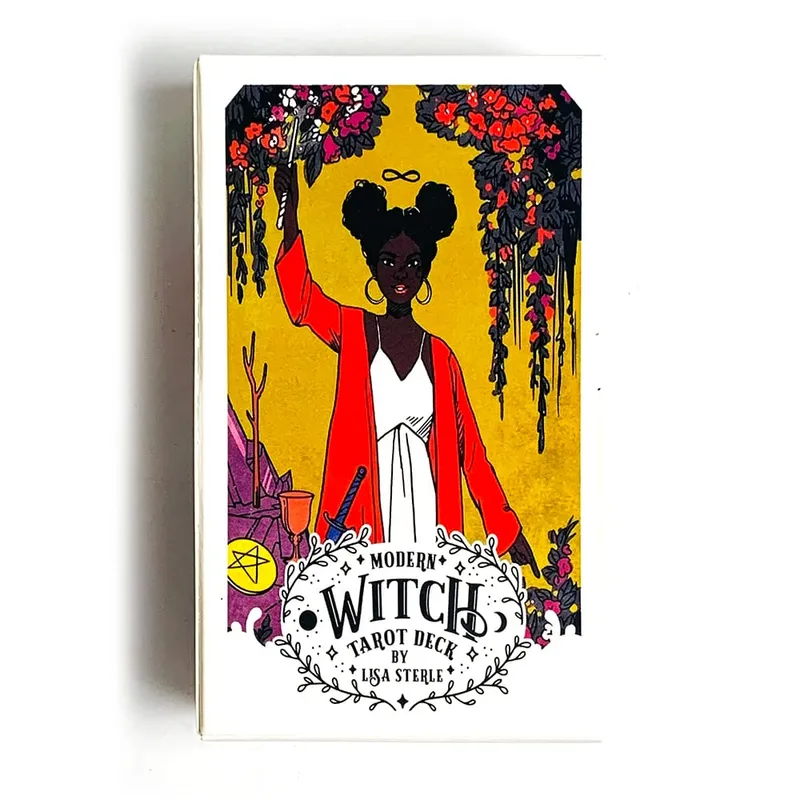 Modern Witch Tarot Cards A 78 Deck Oracle English Divination Borad Playing Games,Perfect For Beginners Women Girls Personal Use