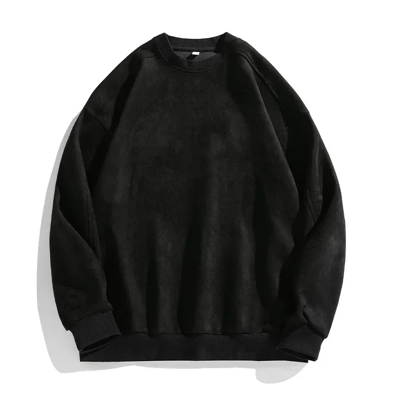 Märke Lila Sweatshirt Mans Mocka O Neck Höst Vinter Baggy Man Sweatshirts Casual Långärmad 2026 Nya Man Toppar — image 1