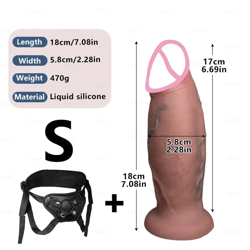 Τεράστια ρεαλιστική Dildo Fantasy Long πέους Big Dick Βεντούζα Dildos για γυναίκες Γίγαντα πρωκτικά παιχνίδια σεξ Dildo για γυναίκες Άντρες Gay — image 10
