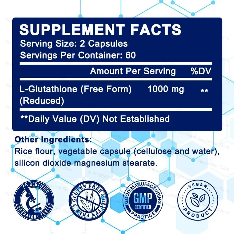 Liposomal Glutathione 1000 mg - Antioxidant at Immune Support Supplement - Detoxification at Liver Support — image 5