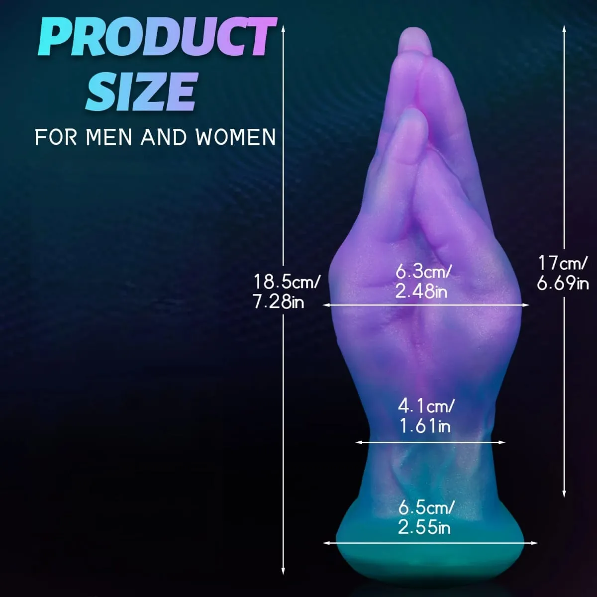 Nasusuot na Kamao ButtPlug Remote Vibrator Dildo Daliri Puki Anal Masahe G-Spot Stimulation para sa Pang-adulto Masturbator Fisting Sex Toy — image 2