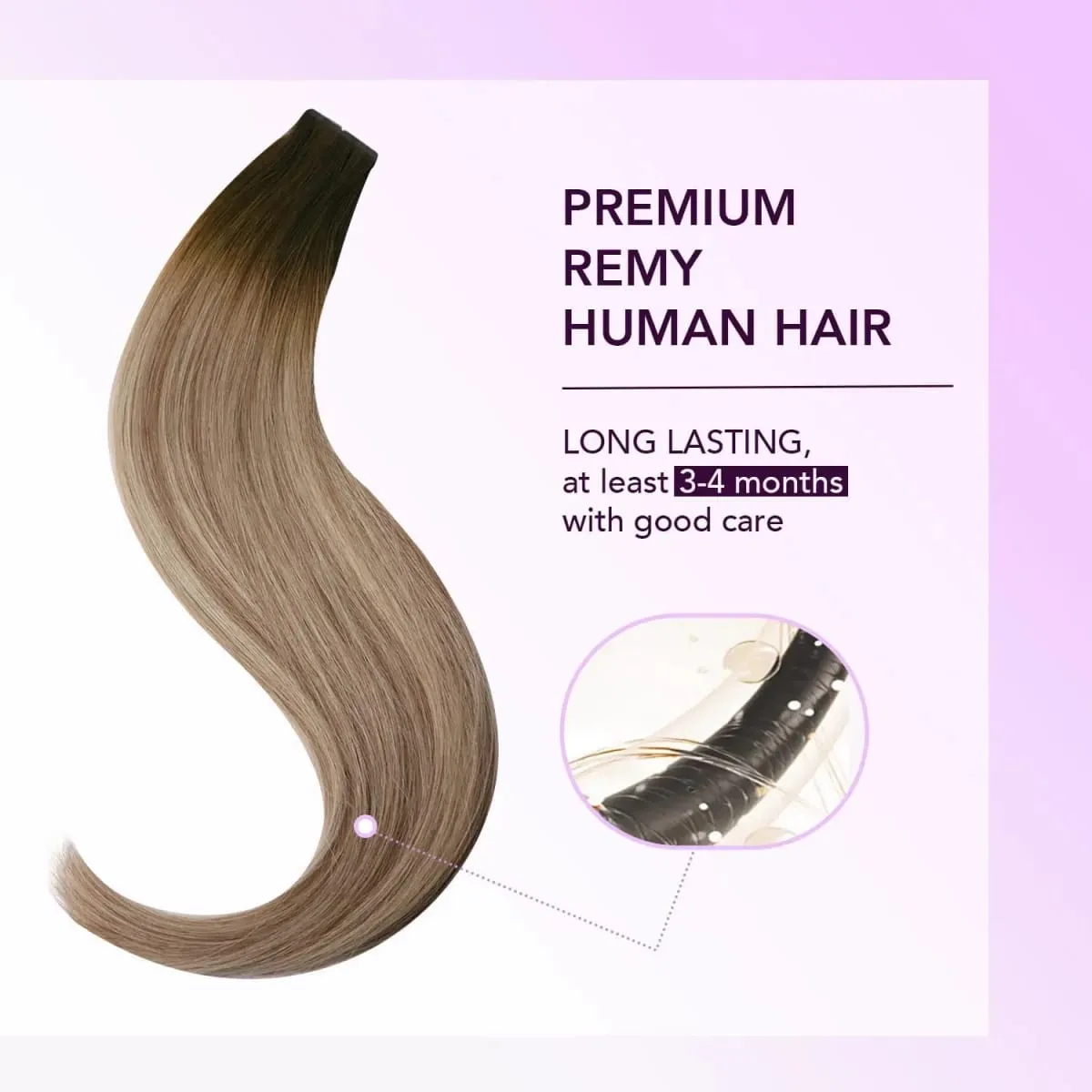 Wholesale Double Drawn Cuticle Aligned Virgin Hair Tape in Human Hair Extension 18-24inch Total 15 Colors