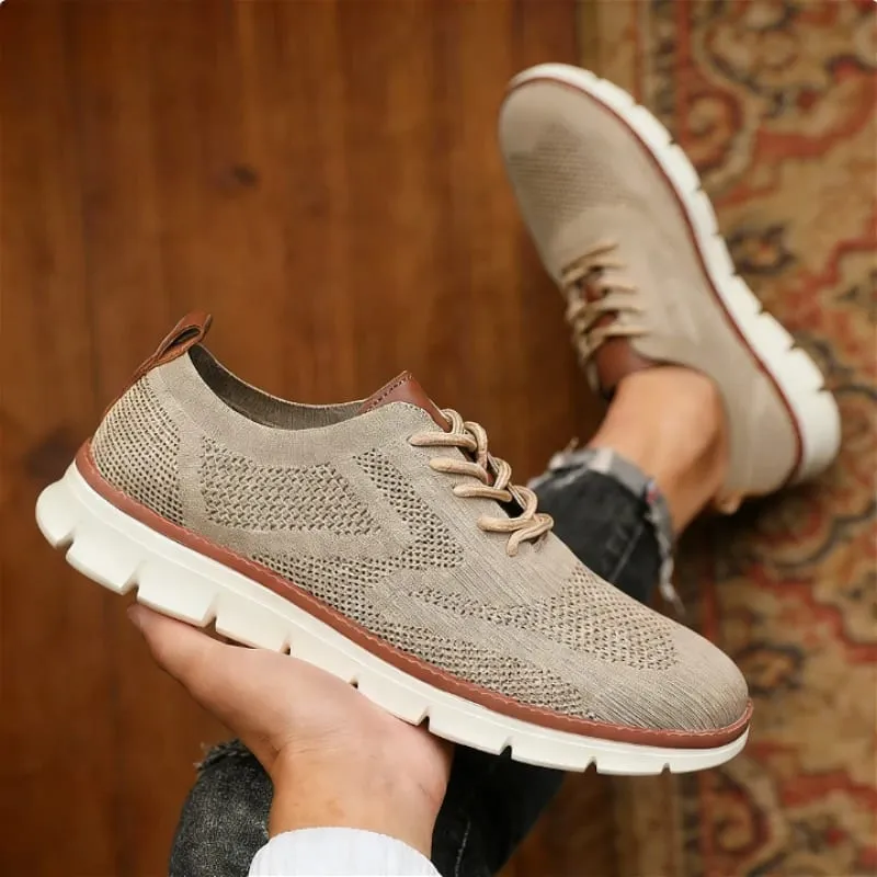 Outdoor Men Causal Sneakers Lightweight Breathable Mesh Soft Sold Walking Shoes Comfortable Shock-absorbing Trendy Shoes for Men — image 11