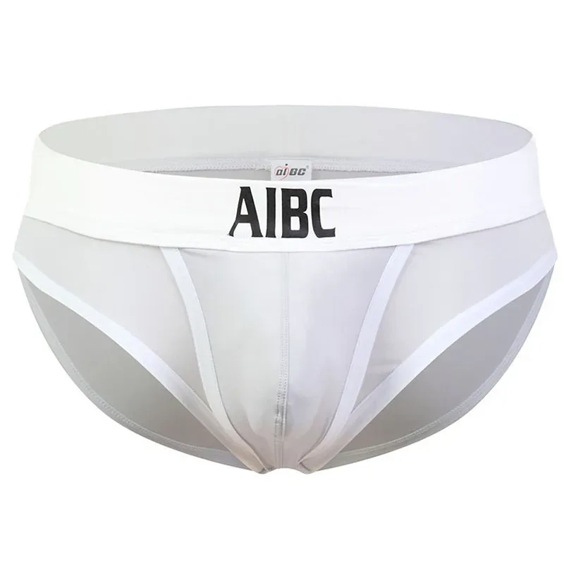 Ice Silk Underwear For Men Big Pouch Open Front Briefs Low Rise Underpants Gun Separation Breathable — image 13