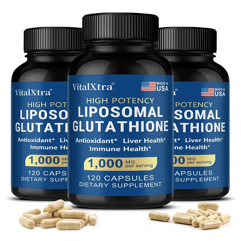 Liposomal Glutathione 1000mg - Vitamin C Antioxidant Supports Liver Immune Brain & Skin Health Enhanced Absorption — image 9