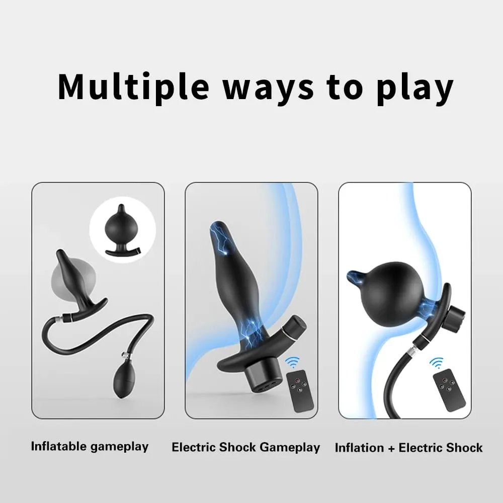 10-frequency Vibration Prostate Bead Inflation Huge Anal Plug Electric Orgasm Masturbation Massager Sex Product Butt Plug SexToy — image 4