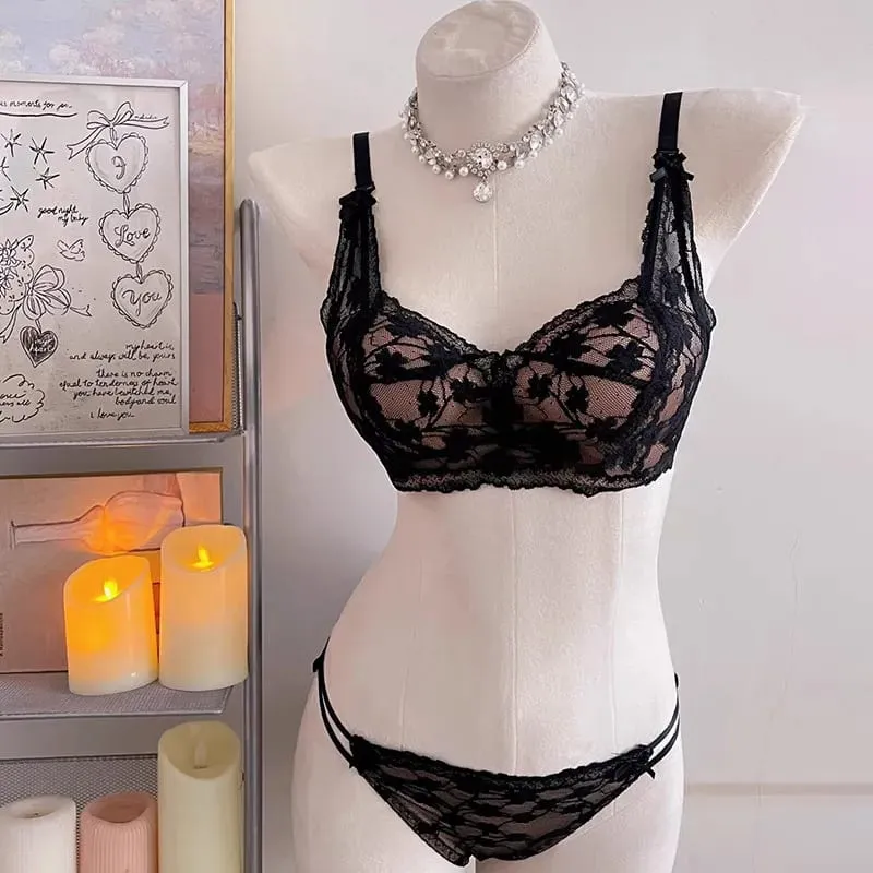 セクシーな BANERDANNI Halter Lace Bra Bow Padded Push Up Wireless Brassiere Soft Lingerie Small Bust Ladies Daily Casual Underwear — image 6