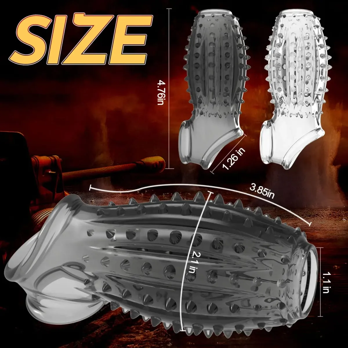G-spot stimulate Penis Enlargement Sex Toys For Men Cock Ring Stretcher Extender Sleeve Reusable Condoms Goods Adults Products — image 2