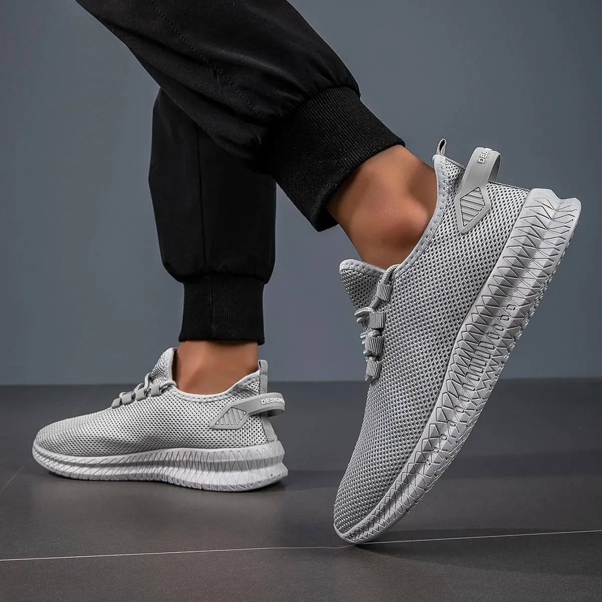 Mens Running Shoes Breathable Lightweight Sports Shoes Anti Slip Comfortable Gym Training Walking Sneakers for Men — image 7